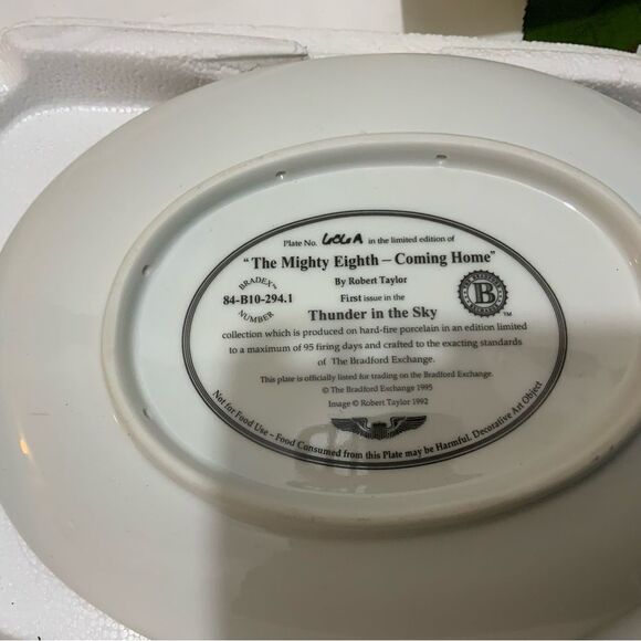 The Mighty Eighth Coming Home, Commemorative Plate #606A - Picture 6 of 7